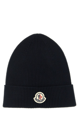 Шерстяная шапка синего цвета MONCLER L20913B70500A9342742