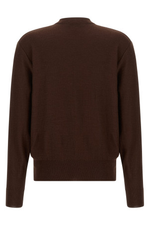 'Trompe L'Oeil' effect cardigan Bordeaux