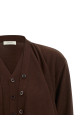 'Trompe L'Oeil' effect cardigan Bordeaux