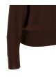 'Trompe L'Oeil' effect cardigan Bordeaux