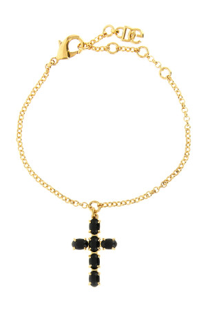 Crystal cross bracelet Gold