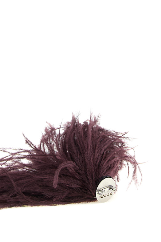 Feather pin Purple