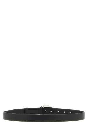 Ремінь з овальною пряжкою, чорний PRADA 1CM3102HILF0002