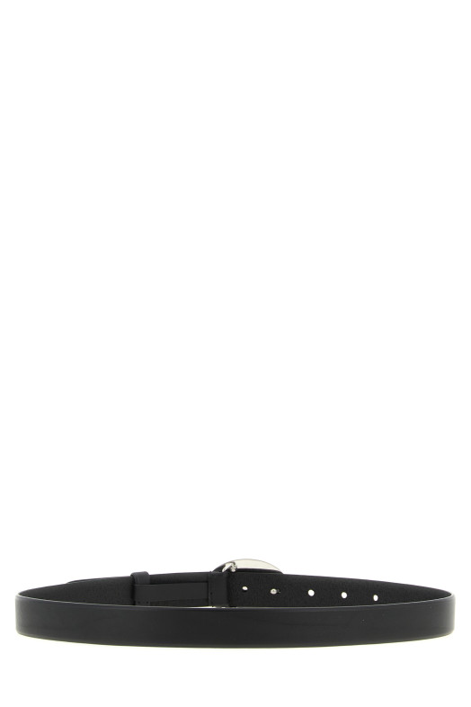 Ремінь з овальною пряжкою, чорний PRADA 1CM3102HILF0002