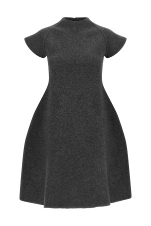 Virgin wool dress Gray