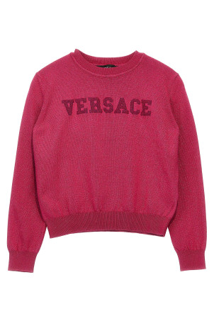 Светр з вишитим логотипом Fuchsia VERSACE KIDS (10114351A084131PP80) Светр з вишитим логотипом Fuchsia VERSACE KIDS (10114351A084131PP80)