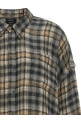 Raw cut hem shirt Gray