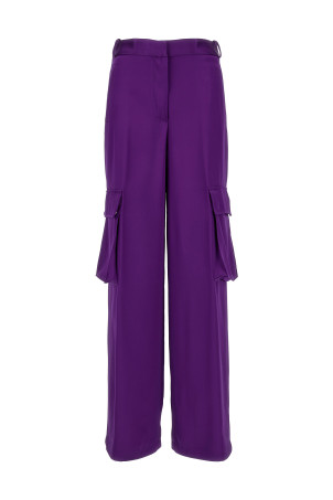 Атласні штани-карго, фіолетові VERSACE 10098441A068381LD60