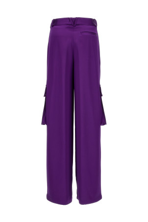 Атласні штани-карго, фіолетові VERSACE 10098441A068381LD60