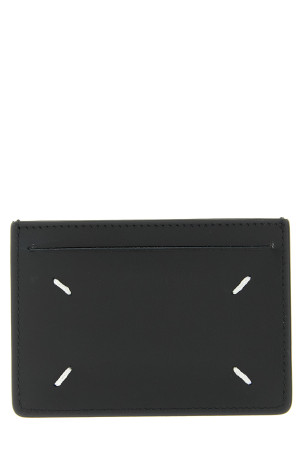 Stitching card holder Black