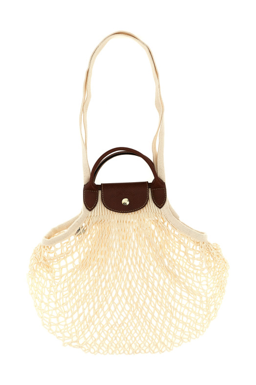 'L Le Pliage Filet' shoulder bag Beige