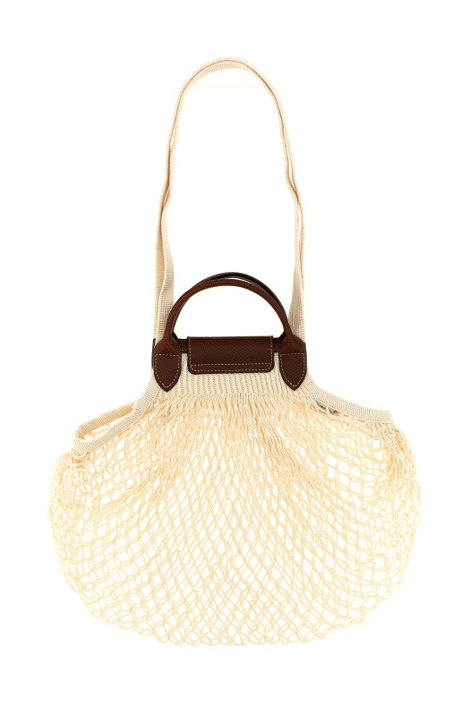 'L Le Pliage Filet' shoulder bag Beige
