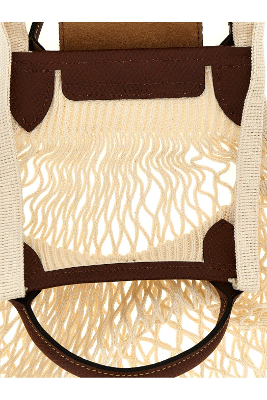 'L Le Pliage Filet' shoulder bag Beige