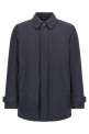 Removable hood parka Blue