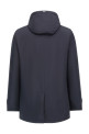 Removable hood parka Blue