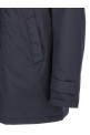 Removable hood parka Blue