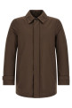 Detachable hood parka Brown