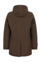 Detachable hood parka Brown