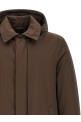 Detachable hood parka Brown