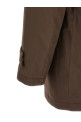 Detachable hood parka Brown