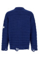 Кардиган из шерсти с эффектом потертости, синий MM6 MAISON MARGIELA SH0HP0005M13040483