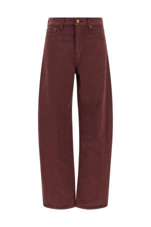 'Leroy Mid Relaxed Bow' jeans Bordeaux