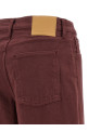 'Leroy Mid Relaxed Bow' jeans Bordeaux