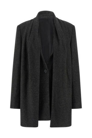 Scarf blazer Gray