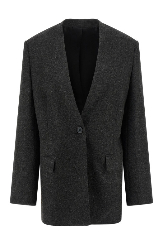 Scarf blazer Gray