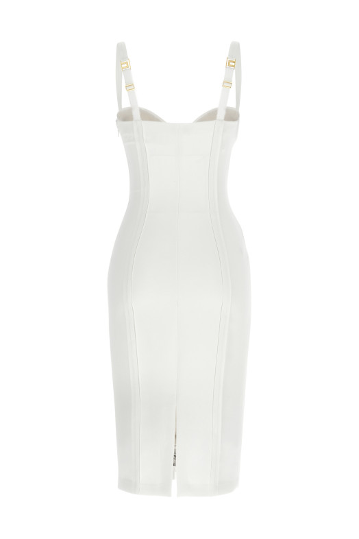 Платье-корсет, белого цвета ELISABETTA FRANCHI AB91861E2360