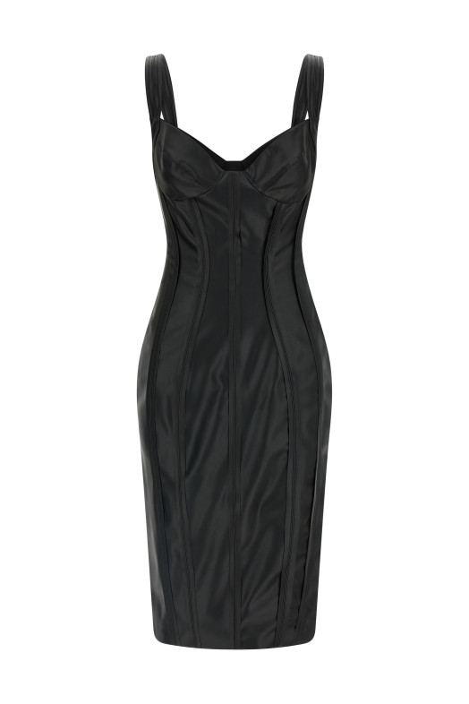 Платье-корсет, чёрное ELISABETTA FRANCHI AB88961E2110