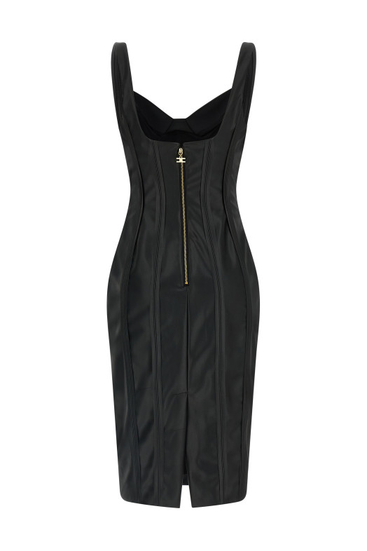 Платье-корсет, чёрное ELISABETTA FRANCHI AB88961E2110