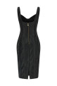 Платье-корсет, чёрное ELISABETTA FRANCHI AB88961E2110