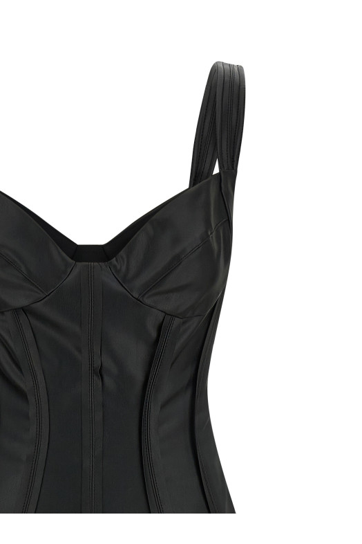 Платье-корсет, чёрное ELISABETTA FRANCHI AB88961E2110