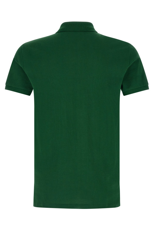 Поло с вышитым логотипом, зелёного цвета POLO RALPH LAUREN 710680784469