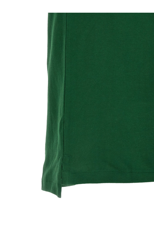 Поло с вышитым логотипом, зелёного цвета POLO RALPH LAUREN 710680784469