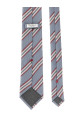 Галстук с узором в полоску, серый BRUNELLO CUCINELLI MR8370018C004