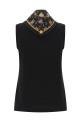 T-shirt with scarf Black