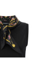 T-shirt with scarf Black