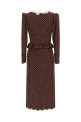 Платье «Polka Dot Midi», коричневое FABX4281F46861659
