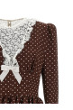 Платье «Polka Dot Midi», коричневое FABX4281F46861659