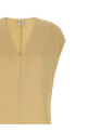 'V-neck' dress Beige