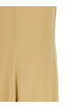 'V-neck' dress Beige