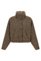Donegal tweed down jacket  Brown