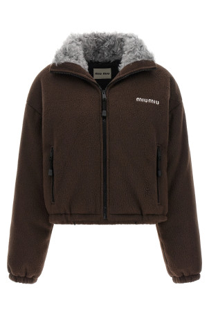 Pile down jacket Brown