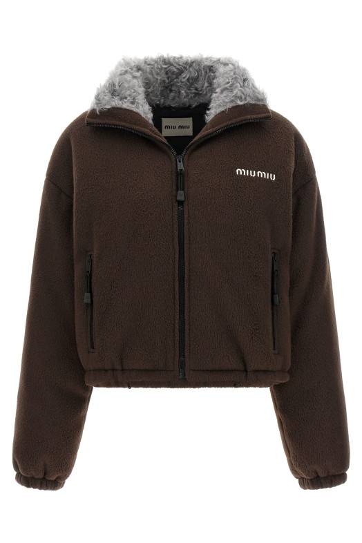 Pile down jacket Brown