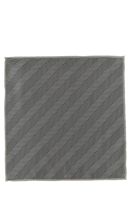 Chevron pocket clutch  Gray