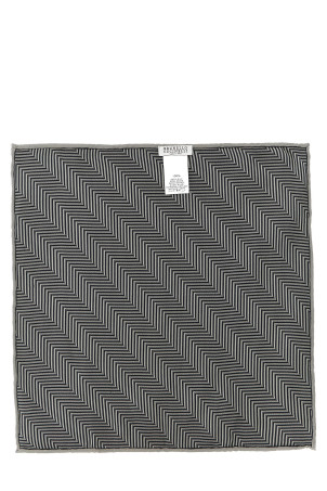 Chevron pocket clutch  Gray