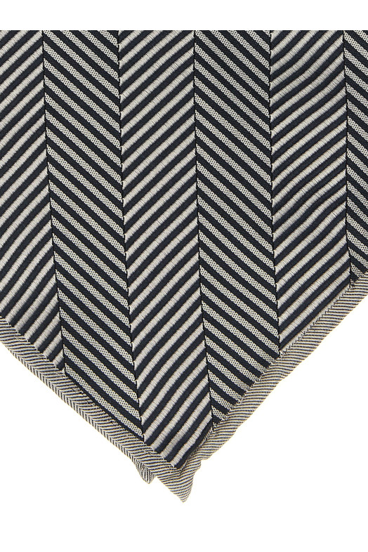 Chevron pocket clutch  Gray