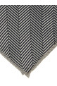 Chevron pocket clutch  Gray